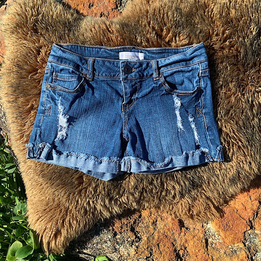 2.1 DENIM  blue Jean shorts size 26
